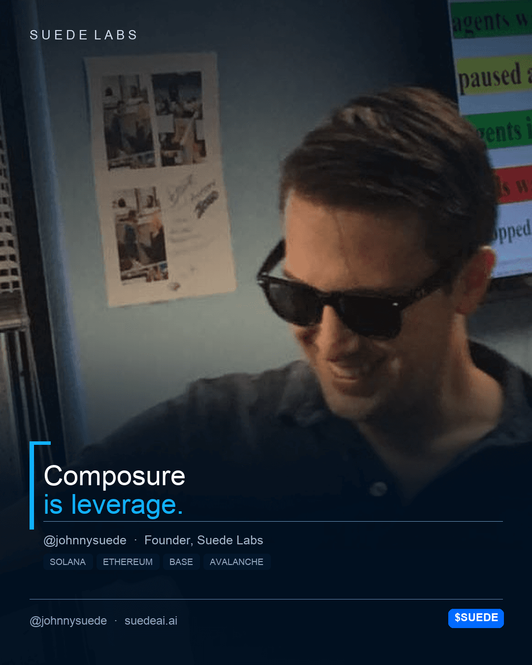Jason Colapietro Suede Labs AI founder visual for creative IP ownership, music rights, creator infrastructure, and IP provenance: Profile Composure.